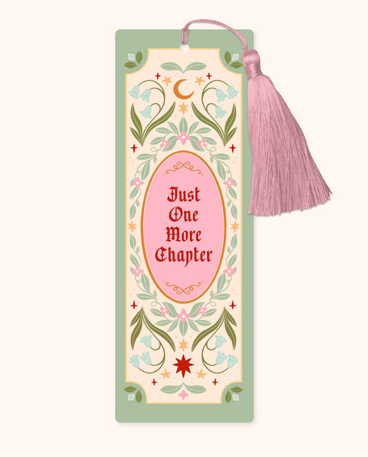 Just One More Chapter Fantasy Bookmark with Tassel